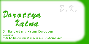 dorottya kalna business card
